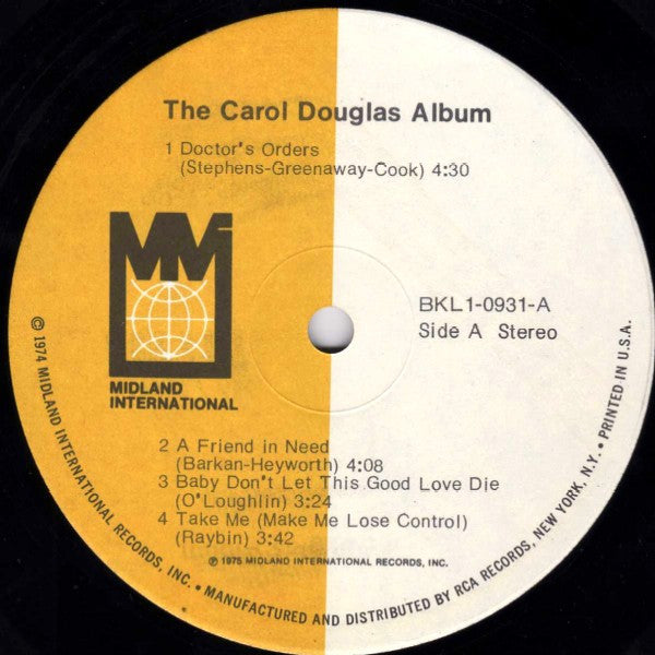 Carol Douglas - The Carol Douglas Album (LP, Album)