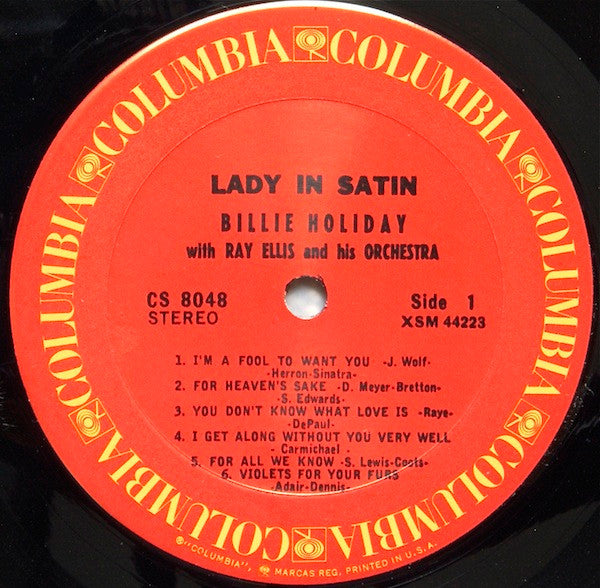 Billie Holiday - Lady In Satin(LP, Album, RE, One)