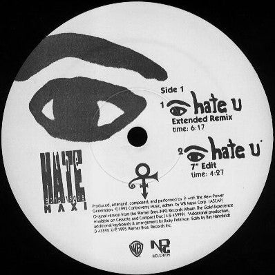 The Artist (Formerly Known As Prince) - I Hate U (The Hate Experien...