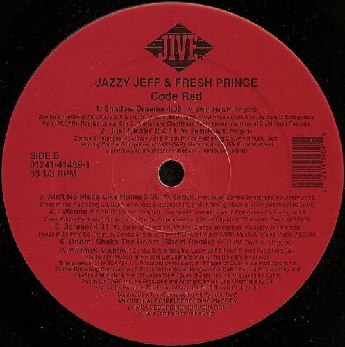 DJ Jazzy Jeff & The Fresh Prince - Code Red (LP)