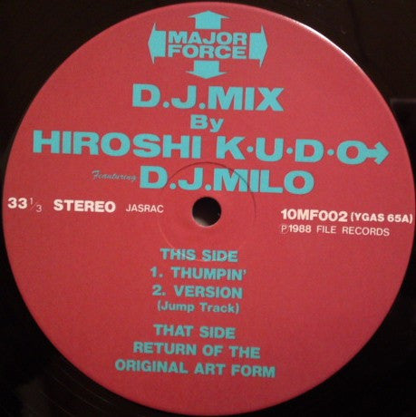 Hiroshi* + K.U.D.O* Featuring D.J. Milo* - D.J.Mix (12"")