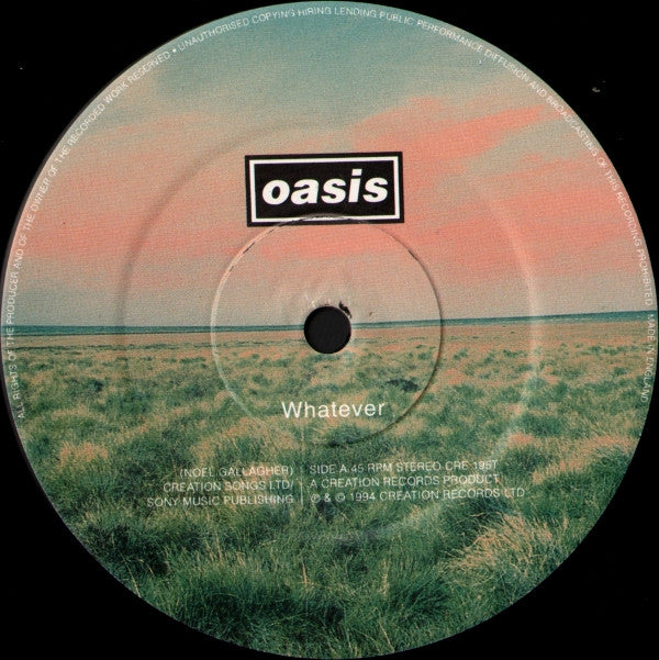 Oasis (2) - Whatever (12"", Single, Dam)
