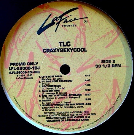 TLC - CrazySexyCool (LP, Album, Promo)