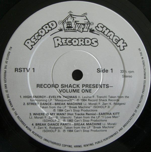 Various - Record Shack Presents Volume One (2xLP, Comp, Mixed)