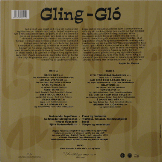 Björk Guðmundsdóttir - Gling-Gló(LP, Album, RE)