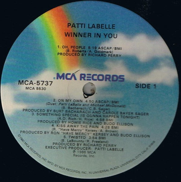 Patti LaBelle - Winner In You (LP, Album, Glo)