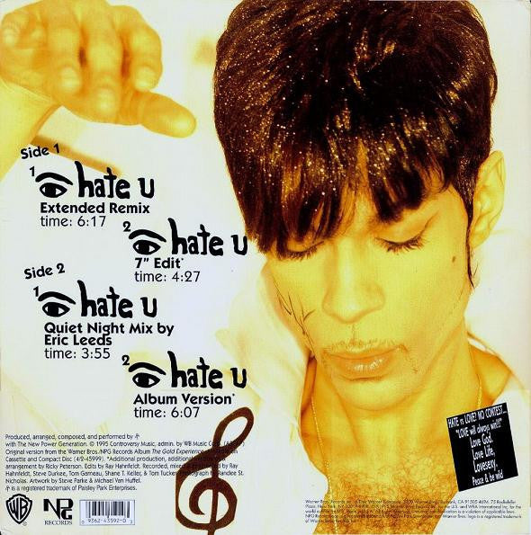 The Artist (Formerly Known As Prince) - I Hate U (The Hate Experien...