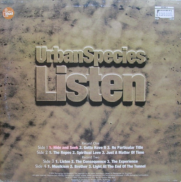 Urban Species - Listen (2xLP, Album, Ltd)