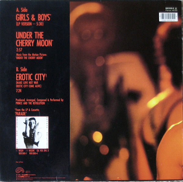 Prince And The Revolution - Girls & Boys (12"", Single)