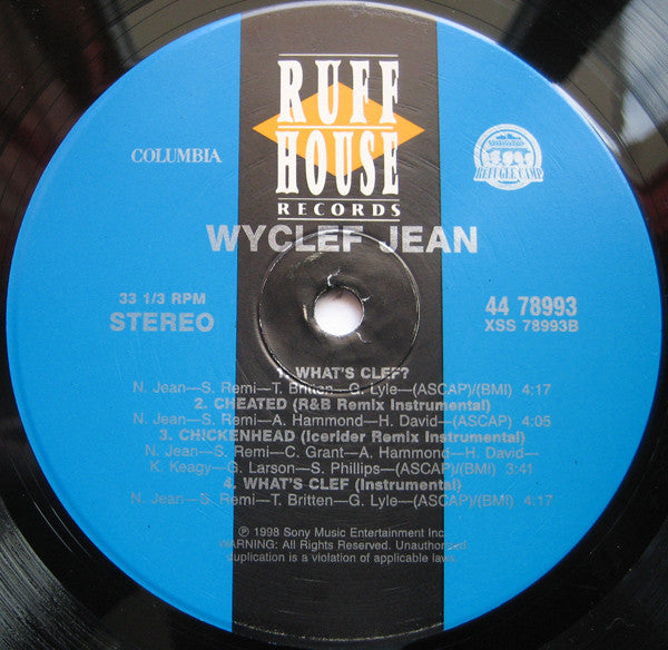 Wyclef Jean - Cheated (To All The Girls) (12"", Maxi)
