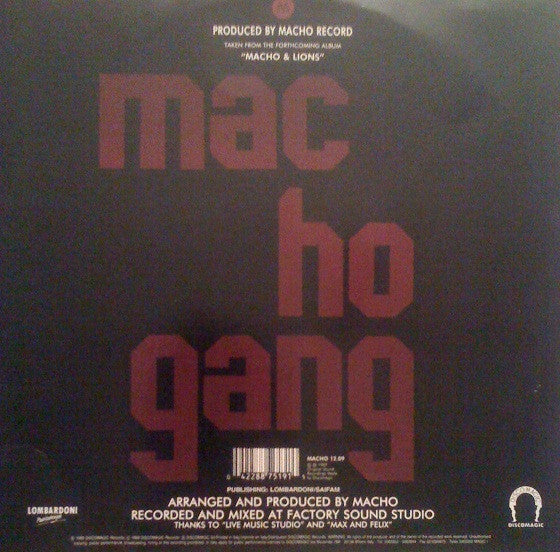 Macho Gang - My Lion (12"")