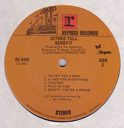 Jethro Tull - Benefit (LP, Album, RP, Ter)