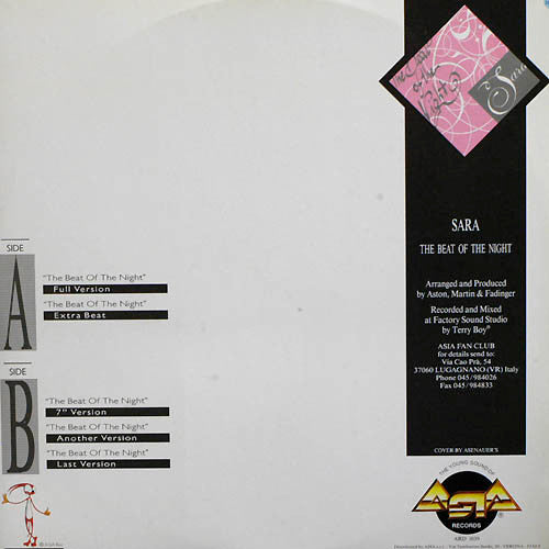 Sara (56) - The Beat Of The Night (12"")