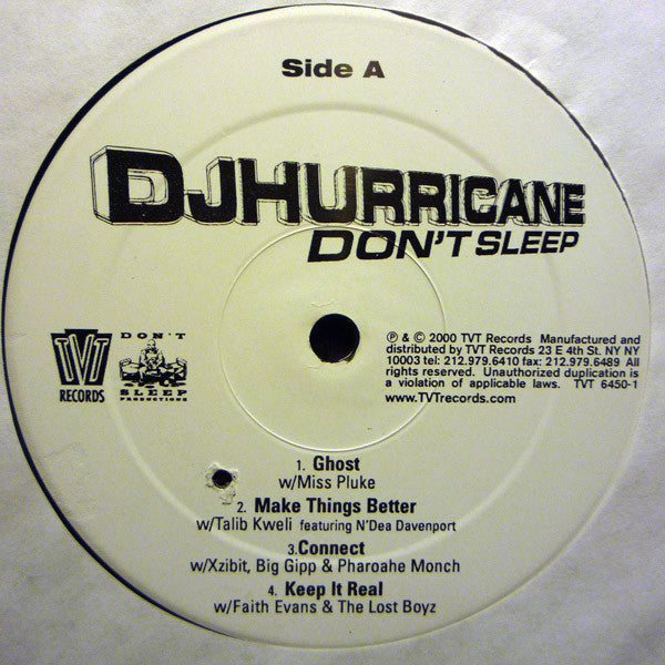 DJ Hurricane* - Don't Sleep (2xLP, Album)