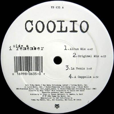 Coolio - I Remember (12"", Single)