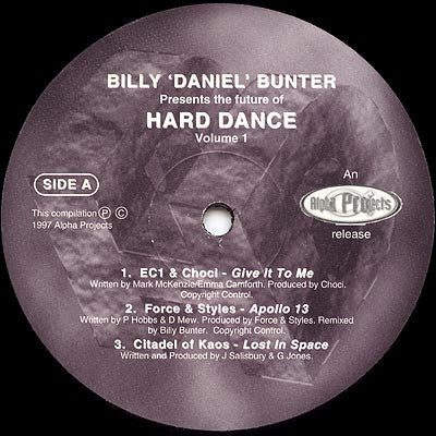 Billy ""Daniel"" Bunter - The Future Of Hard Dance Volume 1(3xLP, C...