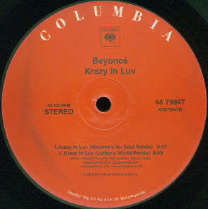 Beyoncé - Krazy In Luv (12"", Single, Promo)