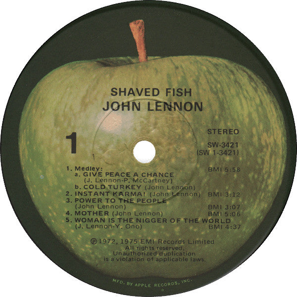 Lennon* / Plastic Ono Band* - Shaved Fish (LP, Comp, Win)