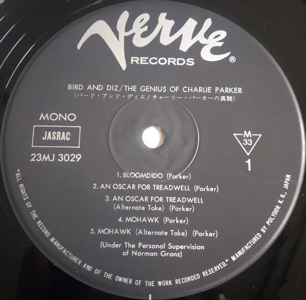 Bird (28) - The Genius Of Charlie Parker(LP, Album, Mono, RE)