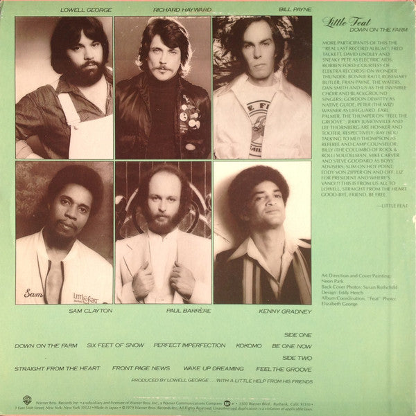 Little Feat = リトル・フィート* - Down On The Farm = ダウン・オン・ザ・ファーム (LP, Album)