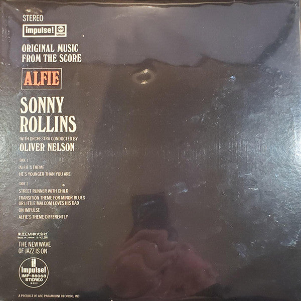 Sonny Rollins - Original Music From The Score ""Alfie""(LP, Album, ...