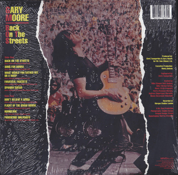 Gary Moore - Back On The Streets (LP, Album, Ltd, RE)