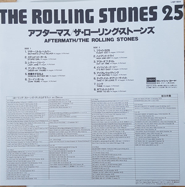 The Rolling Stones - Aftermath (LP, Album, RE)