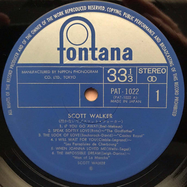 Scott Walker - Scott Walker (行かないで = If You Go Away) (LP, Comp)