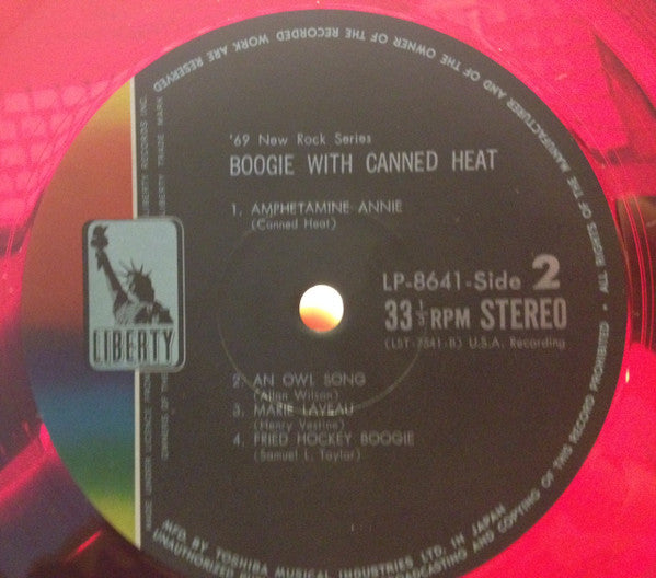 Canned Heat - Boogie With Canned Heat (LP, Album, Red)