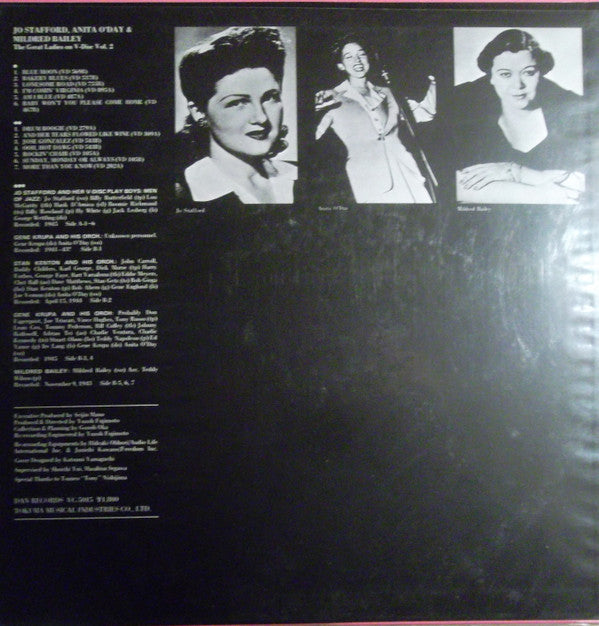 Jo Stafford - The Great Ladies On V-Disc Vol. 2(LP, Comp)
