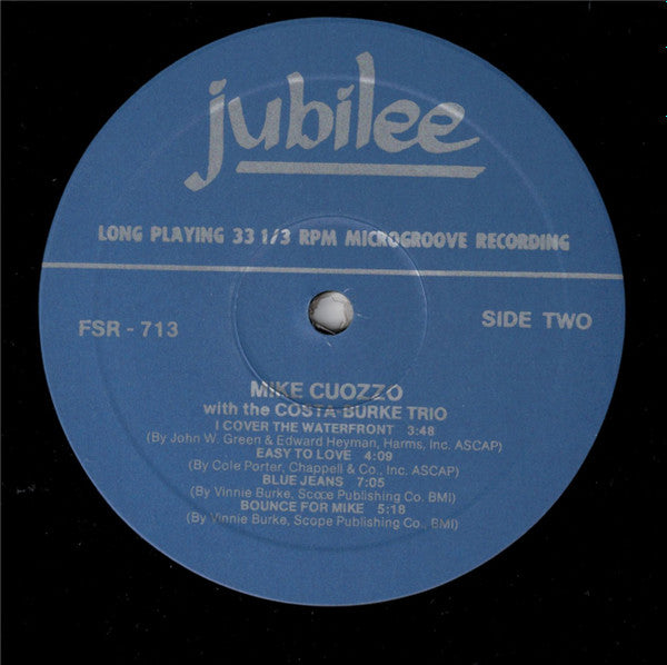 Mike Cuozzo - Mike Cuozzo With The Costa Burke Trio(LP, Album, RE)