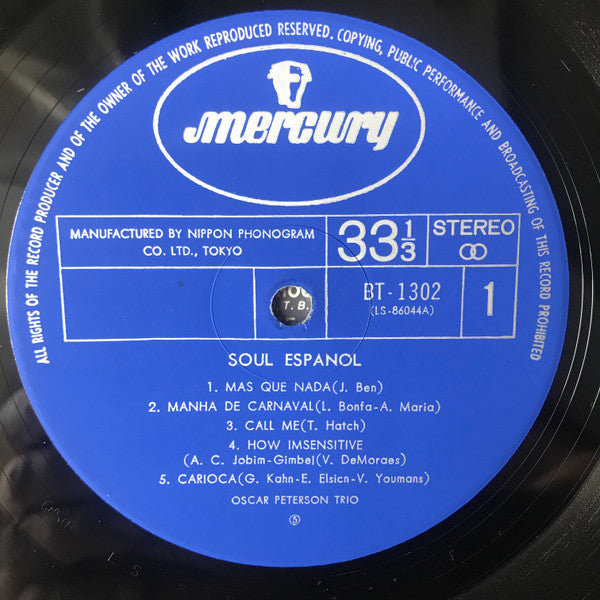 Oscar Peterson - Soul Español (LP, Album, Ltd, RE)