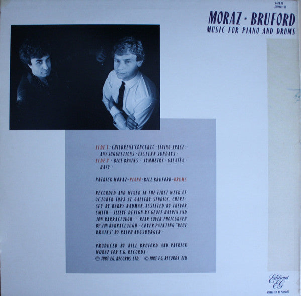 Moraz* - Bruford* - Music For Piano And Drums (LP, Album)