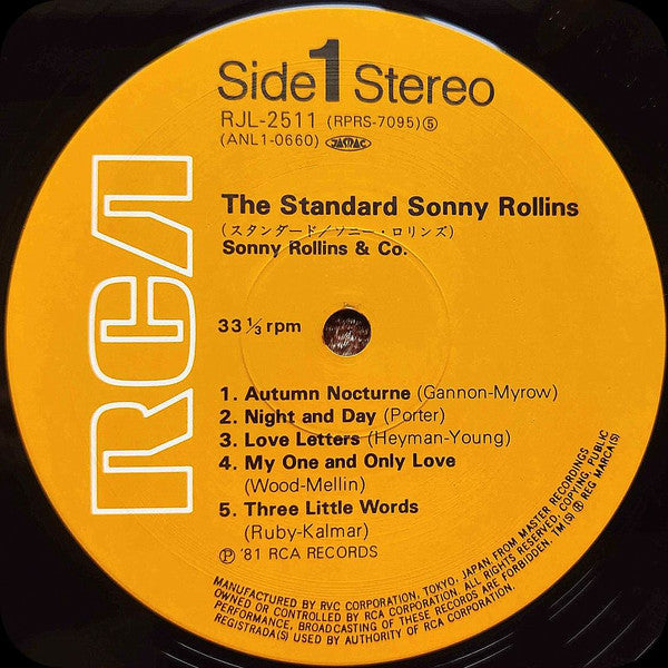 Sonny Rollins & Co. - The Standard Sonny Rollins (LP, Album)