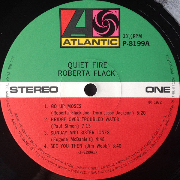 Roberta Flack - Quiet Fire (LP, Album)