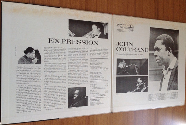 John Coltrane - Expression (LP, Album, RE)