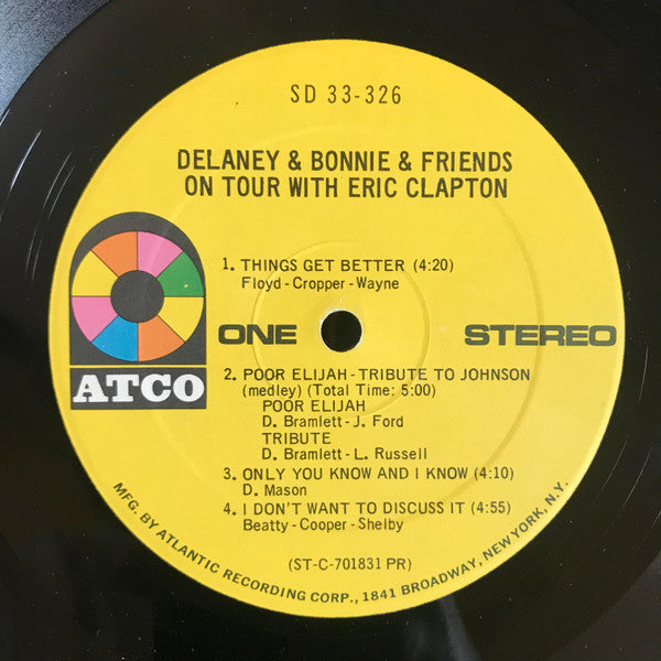 Delaney & Bonnie & Friends - On Tour(LP, Album, PR )