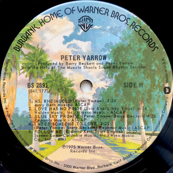 Peter Yarrow - Love Songs (LP, Album, San)