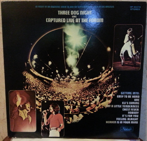 Three Dog Night - Captured Live At The Forum (LP, Album, Gat)