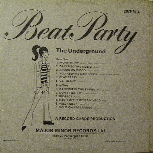 The Underground (8) - Beat Party (LP, Album)