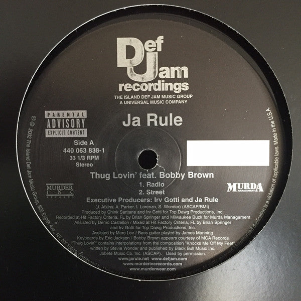 Ja Rule - Thug Lovin' (12"")