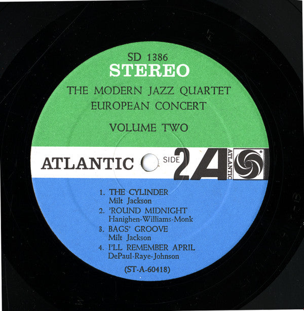 The Modern Jazz Quartet - European Concert Volume Two (LP, Album)