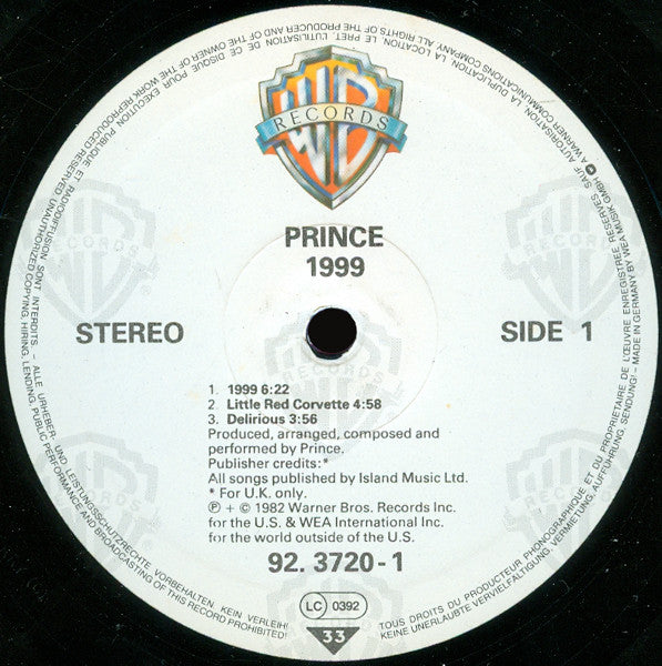 Prince - 1999 (2xLP, Album)