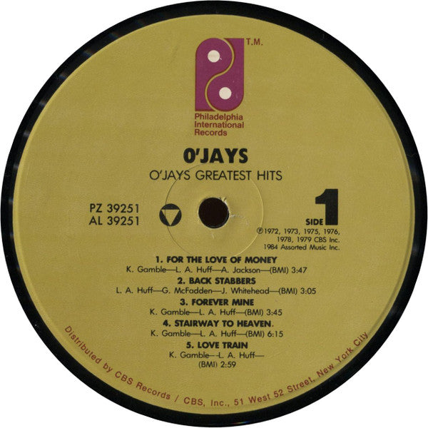 The O'Jays - O'Jays Greatest Hits (LP, Comp, RE)