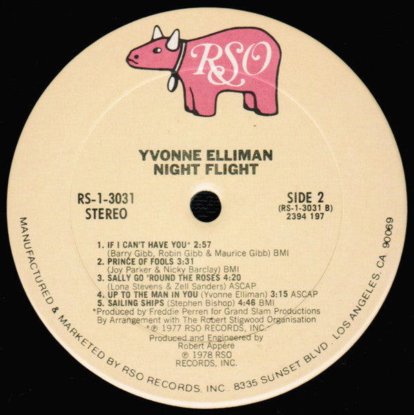 Yvonne Elliman - Night Flight (LP, Album, San)