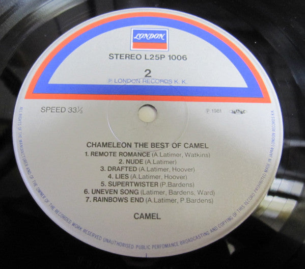 Camel - Chameleon  The Best Of Camel (LP, Comp)