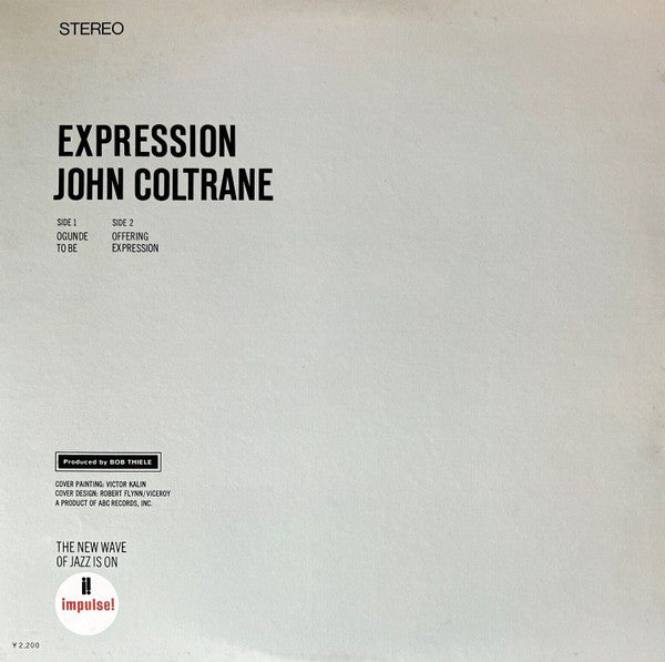 John Coltrane - Expression (LP, Album, RE)