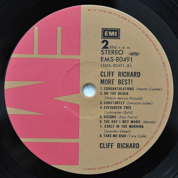 Cliff Richard - More Best! (LP, Comp, Promo)