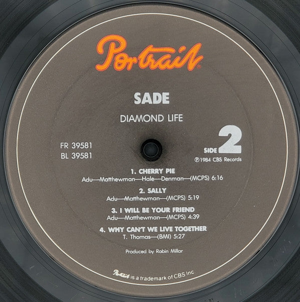 Sade - Diamond Life (LP, Album, Car)