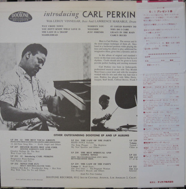 Carl Perkins (4) - Introducing... (LP, Album, Mono, RE)